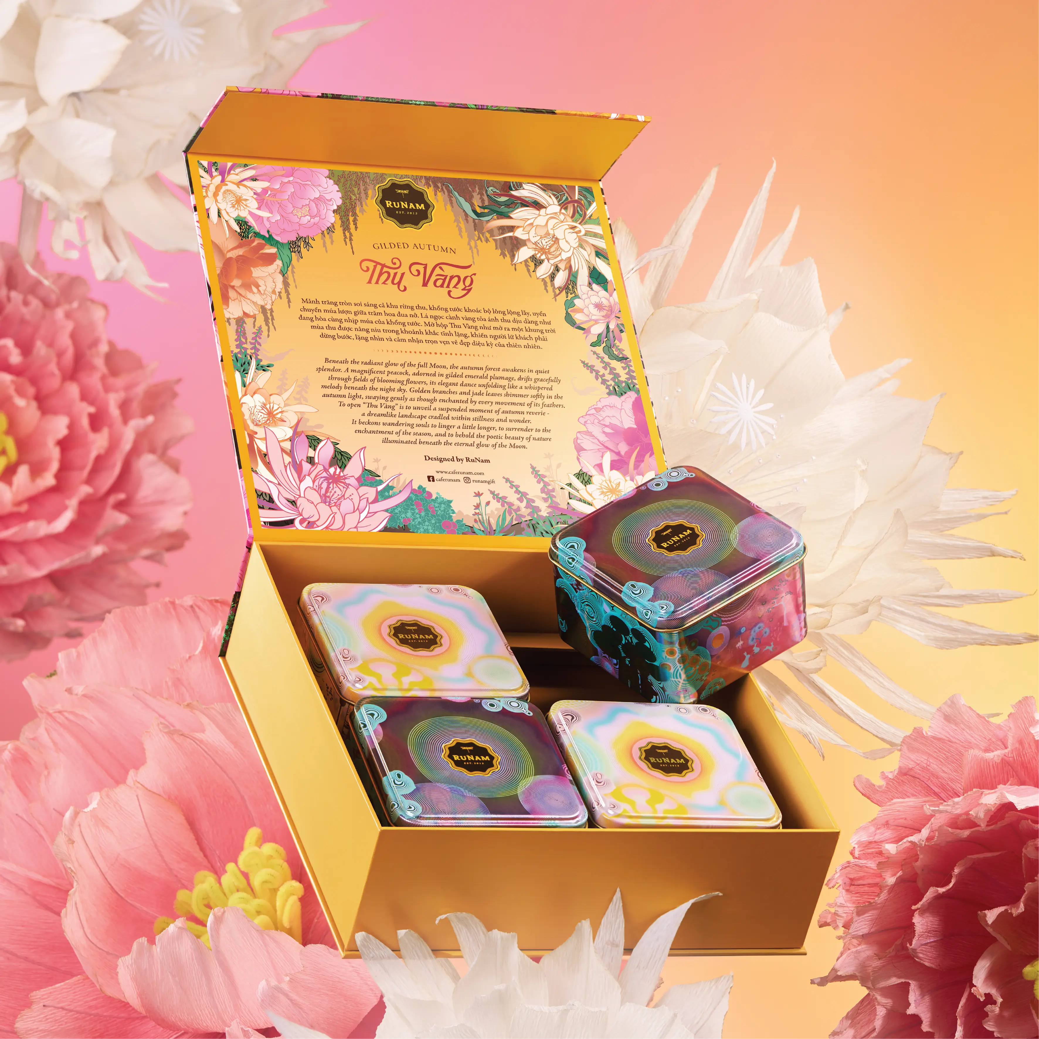 Gilded Autumn – 4 mooncakes